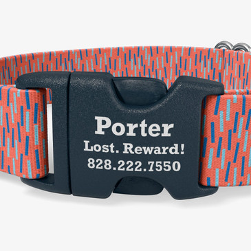 closeup of buckle personalization